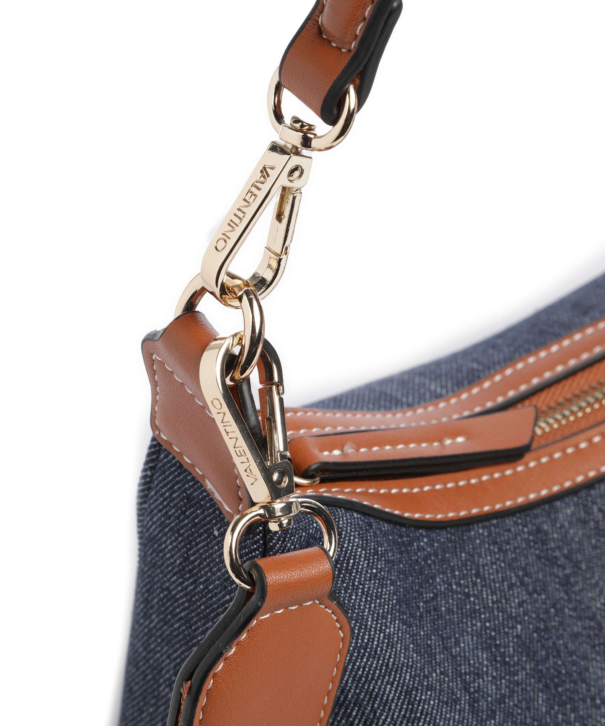 Valentino Bags Leith Schoudertas denim/cuoio - Image 3