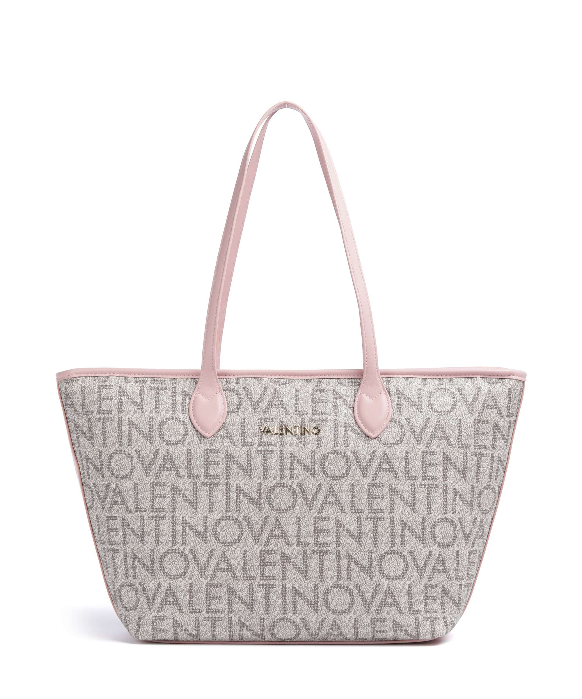 Valentino Bags Logo Boodschappentas beige/rosa