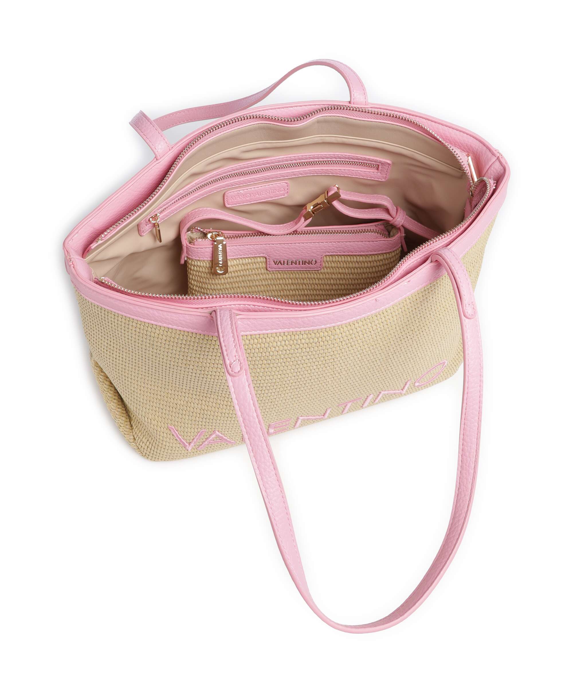 Valentino Bags Maiam Boodschappentas naturale/rosa - Image 5