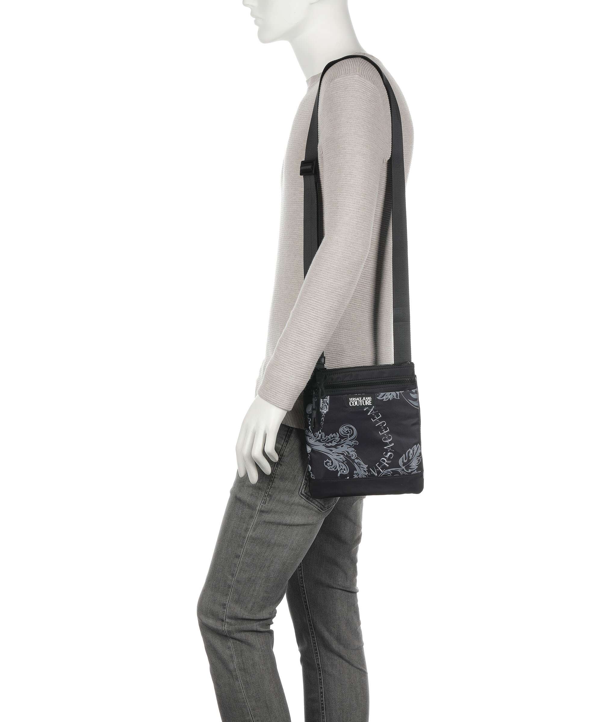 Versace Jeans Couture Iconic Printed Logo Crossbody tas black - Image 3