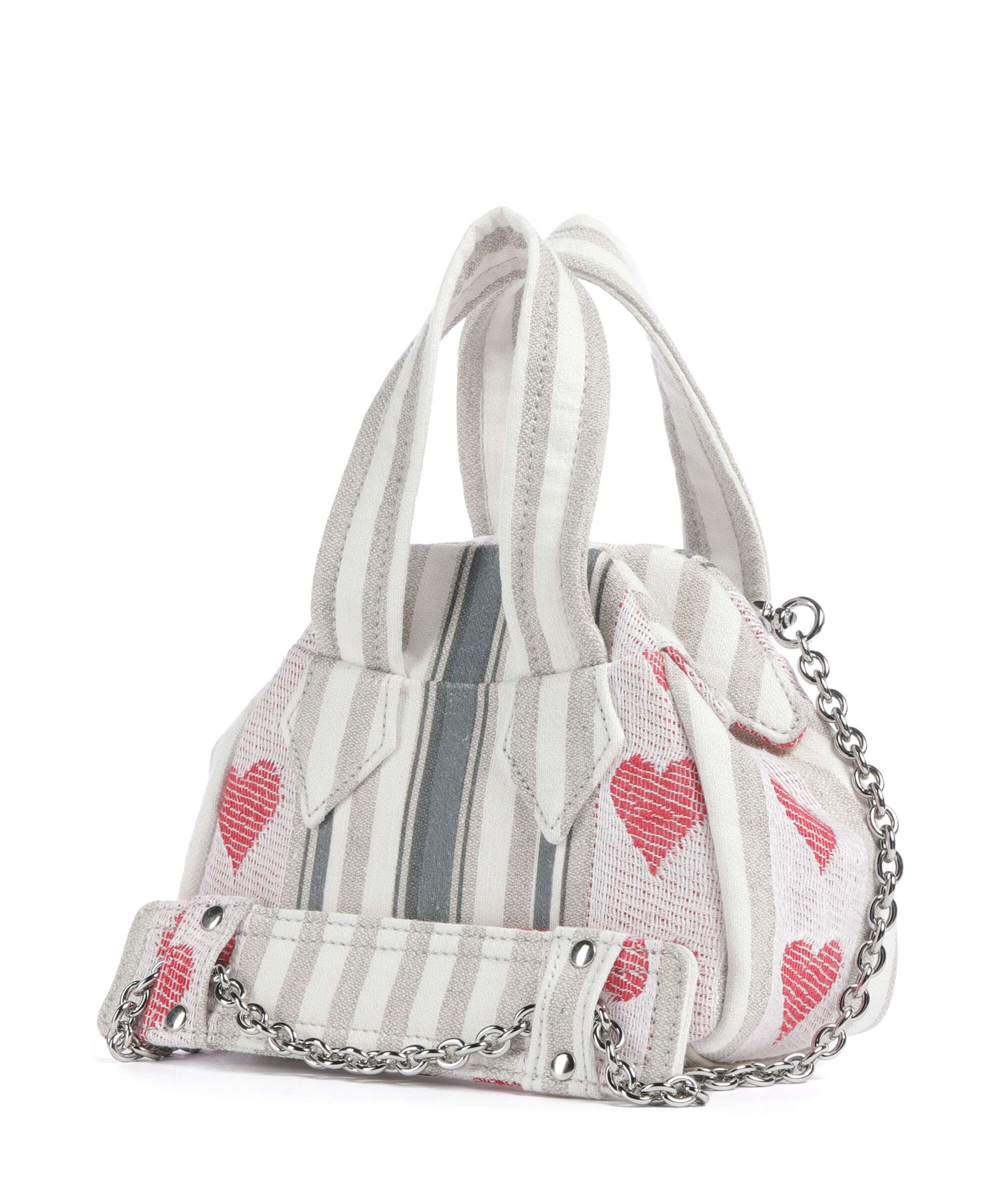 Vivienne Westwood Archive Linen Heart Stripes Mini Crossbody tas multicolour - Image 2