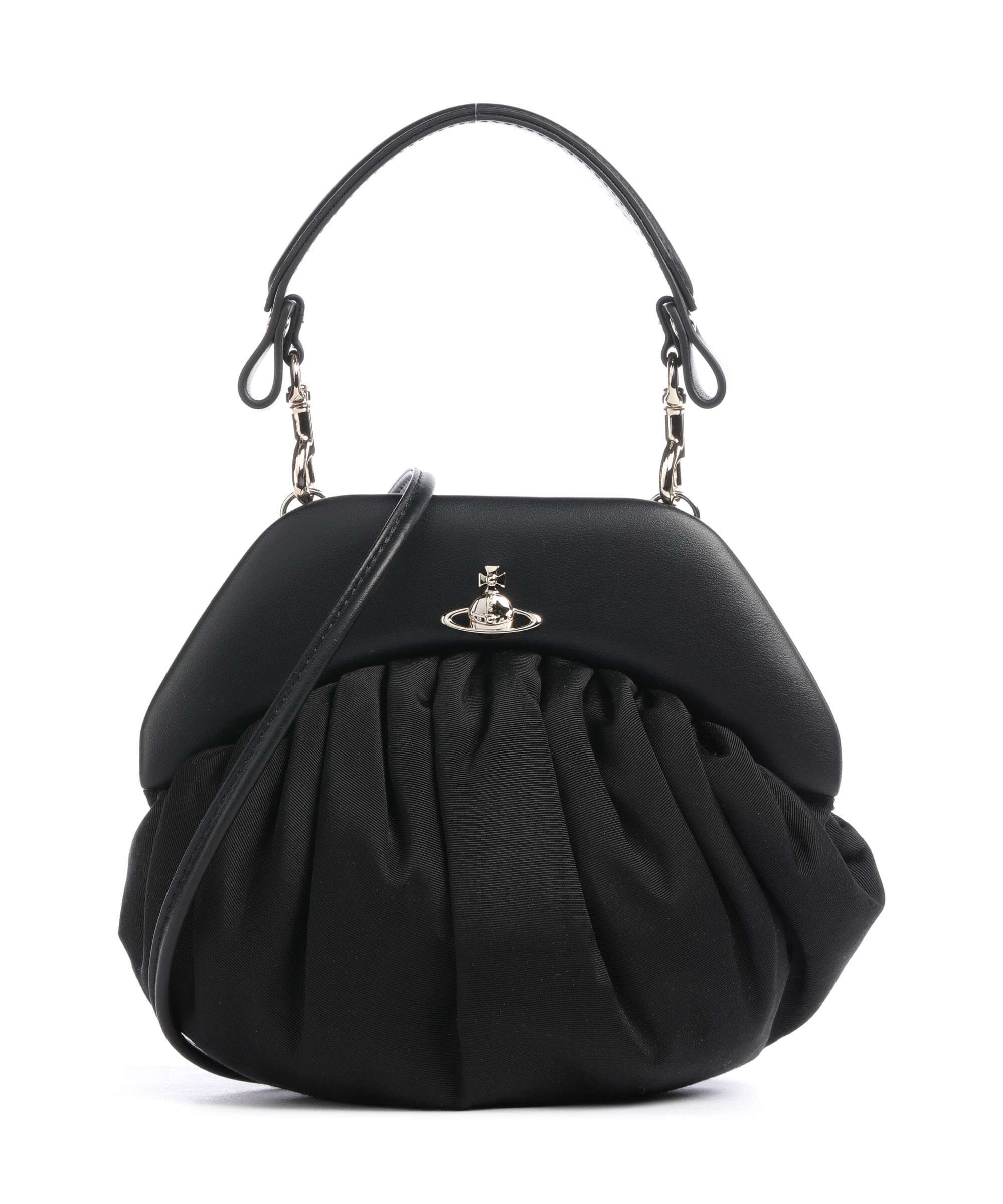 Vivienne Westwood Brooke Moire Crossbody tas black