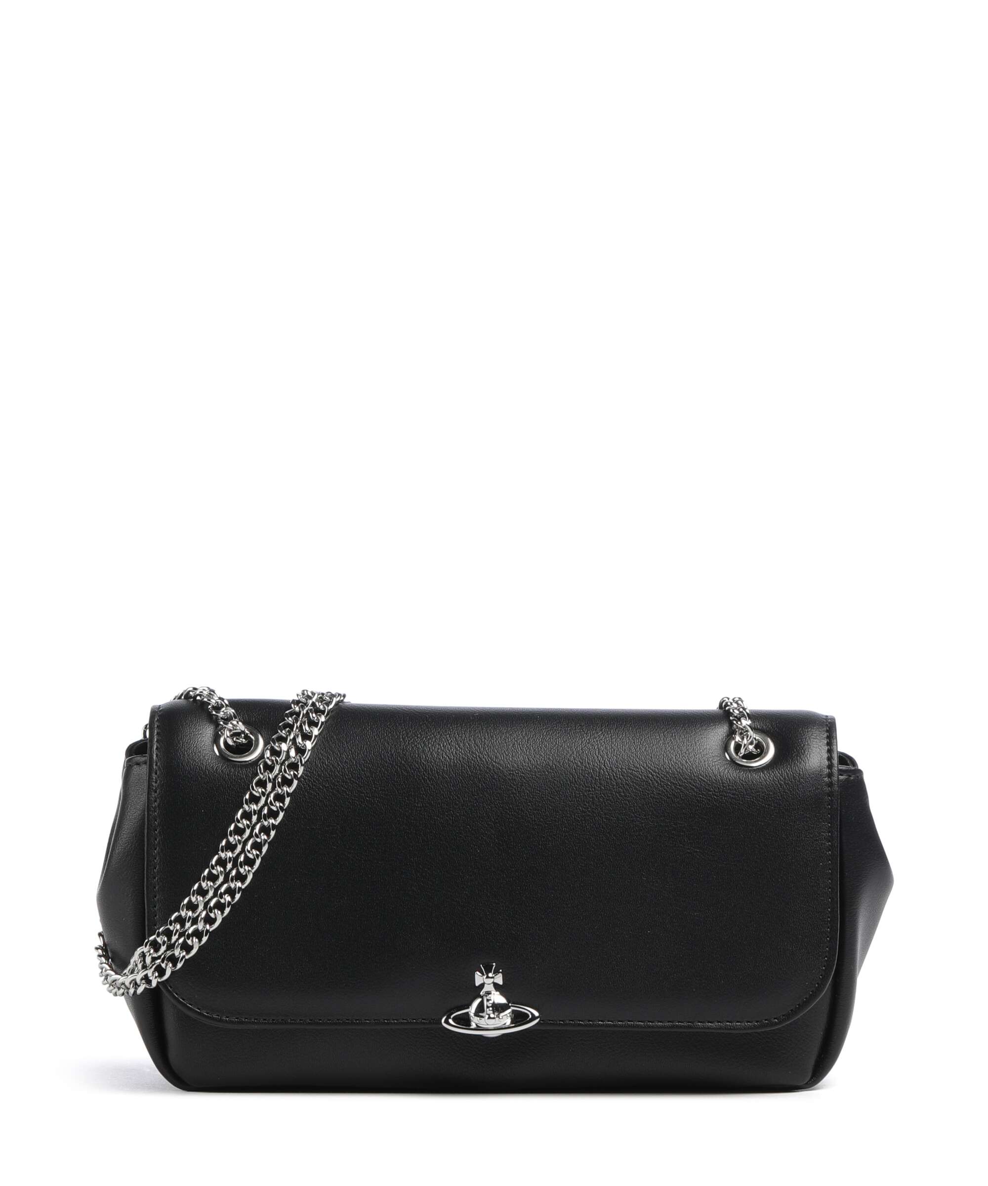 Vivienne Westwood Chain Smooth Schoudertas black