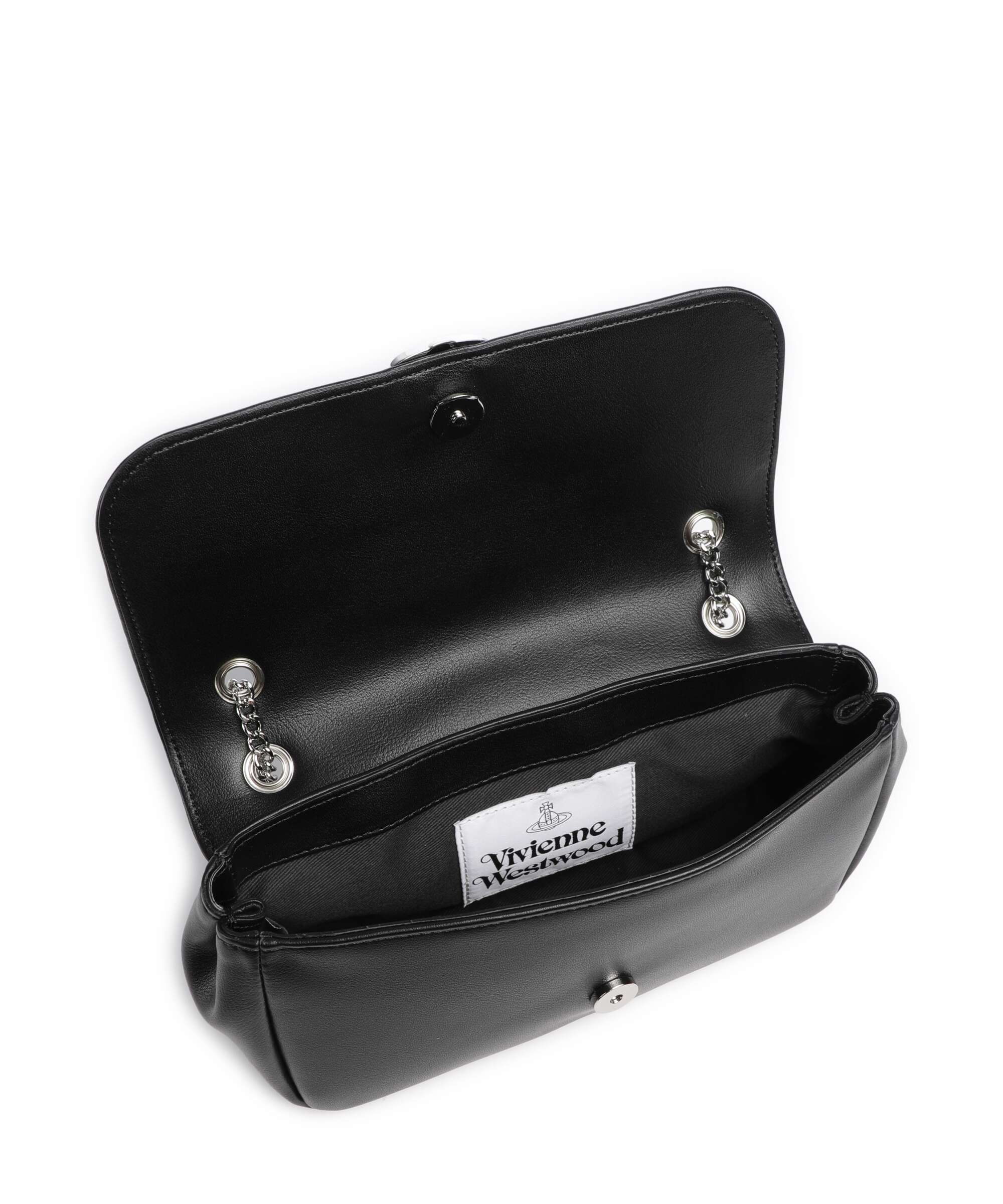 Vivienne Westwood Chain Smooth Schoudertas black - Image 6