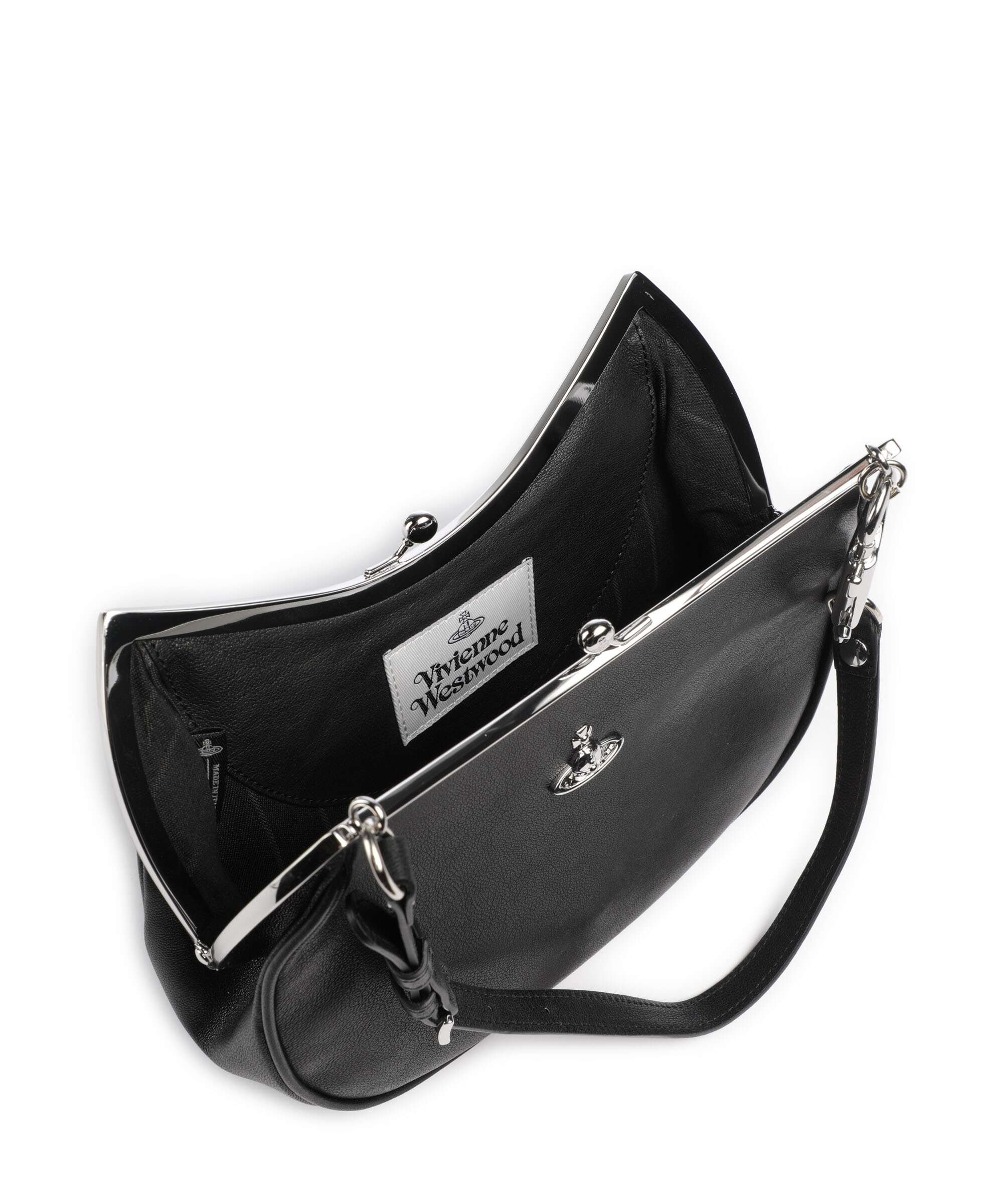 Vivienne Westwood Charm Frame Supple Schoudertas black - Image 6