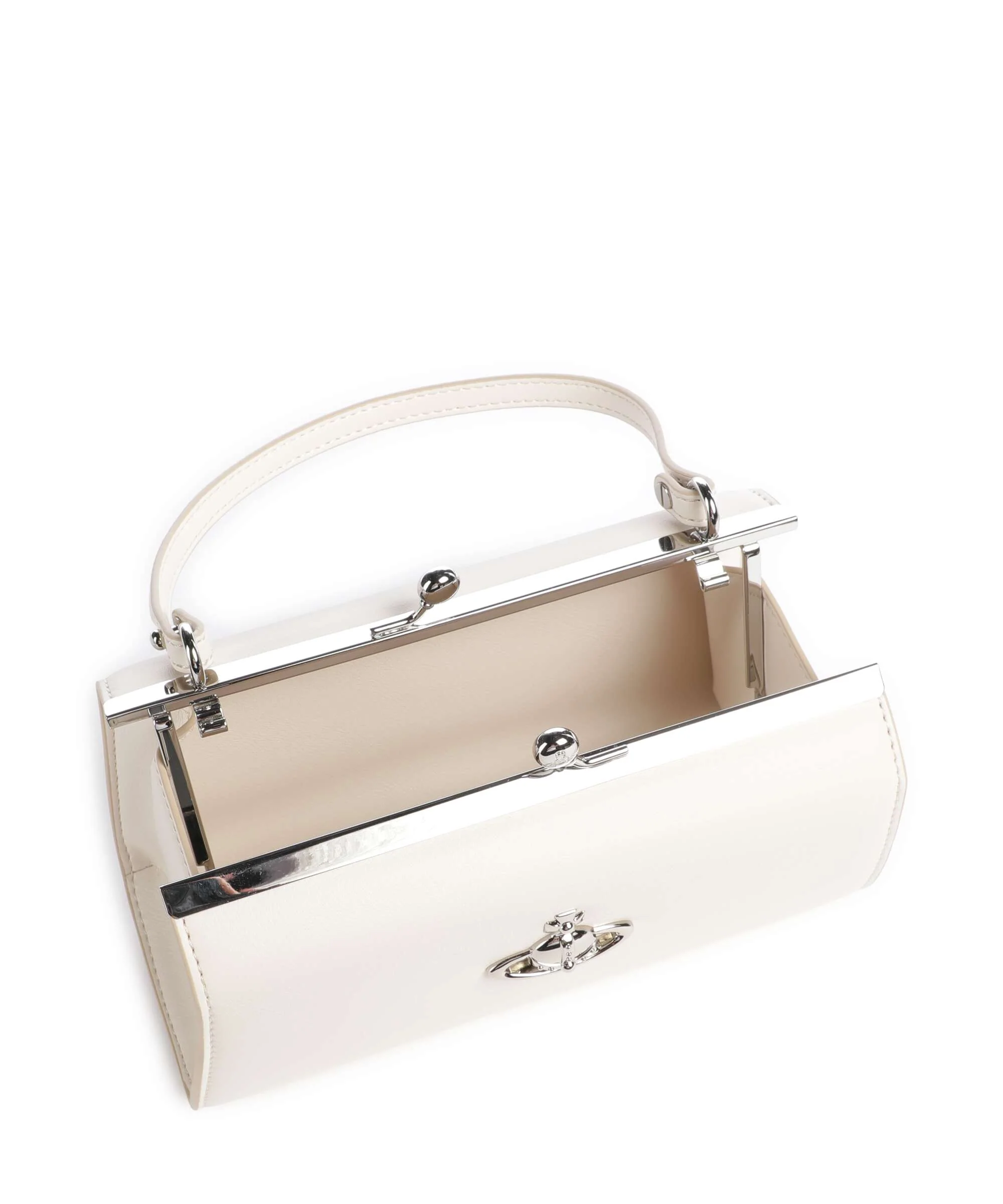Vivienne Westwood Doll Frame Smooth XL Handtas white - Image 6