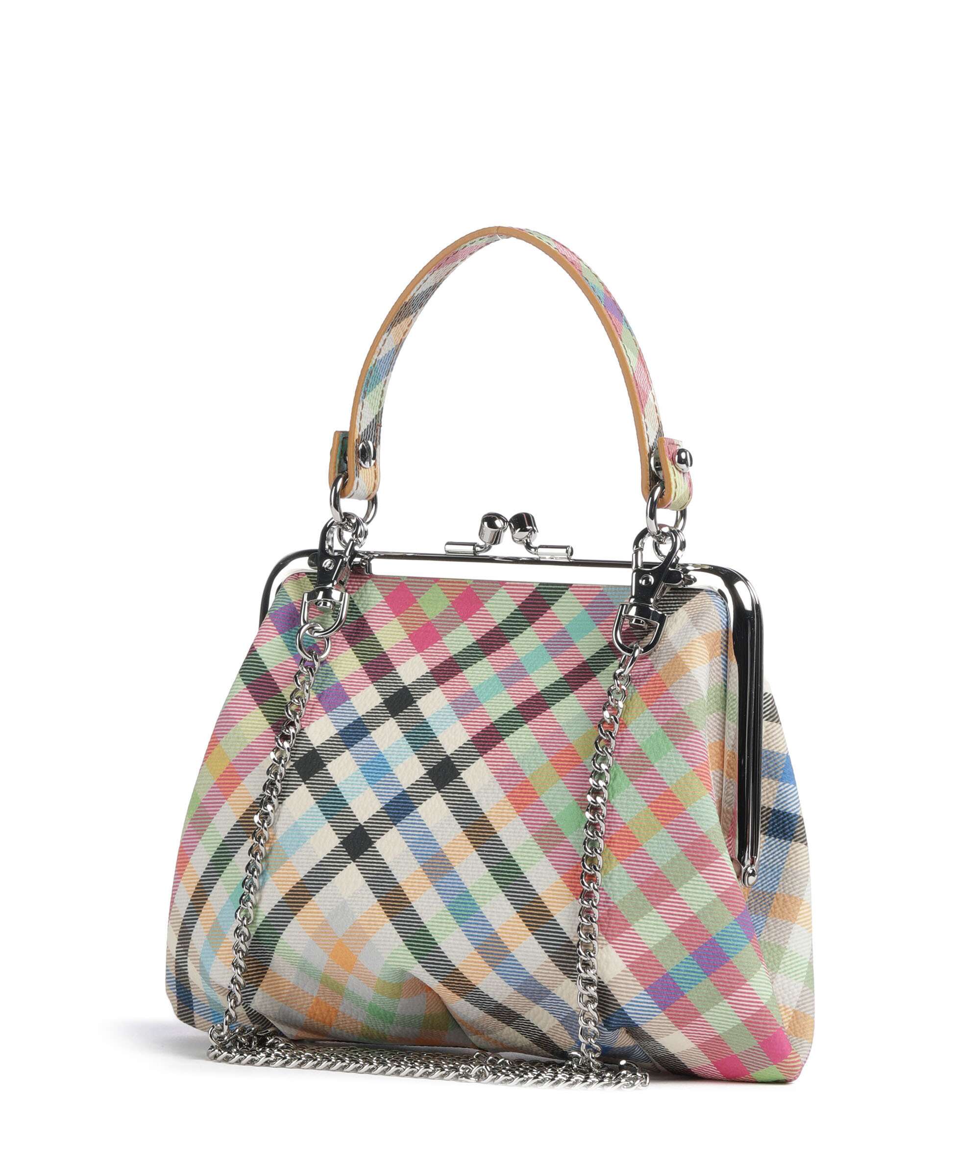 Vivienne Westwood Granny Frame Buccia D'Arancia Handtas heather plaid - Image 2