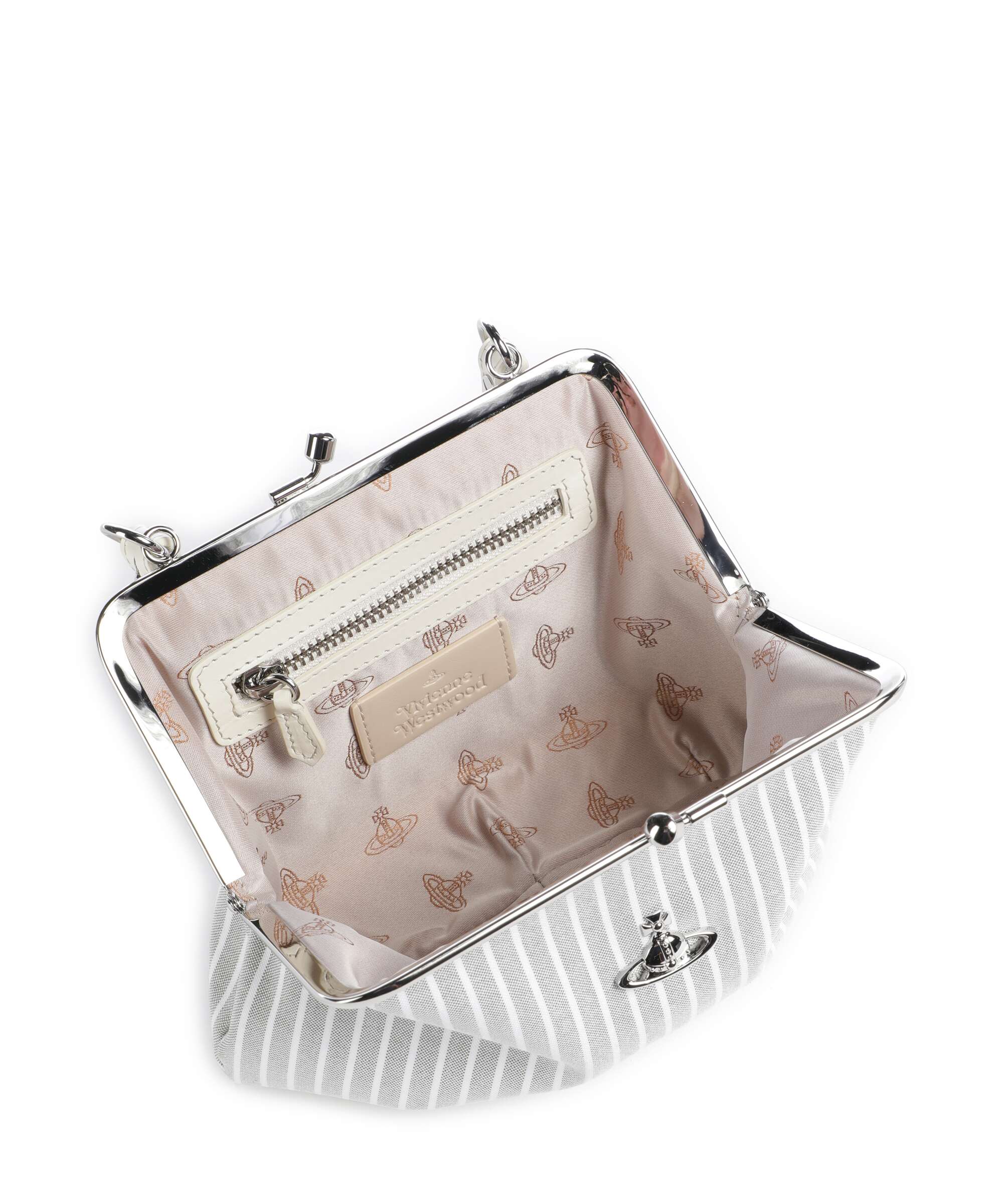 Vivienne Westwood Granny Frame Classic Oxford Shirt Handtas thyme stripe - Image 5