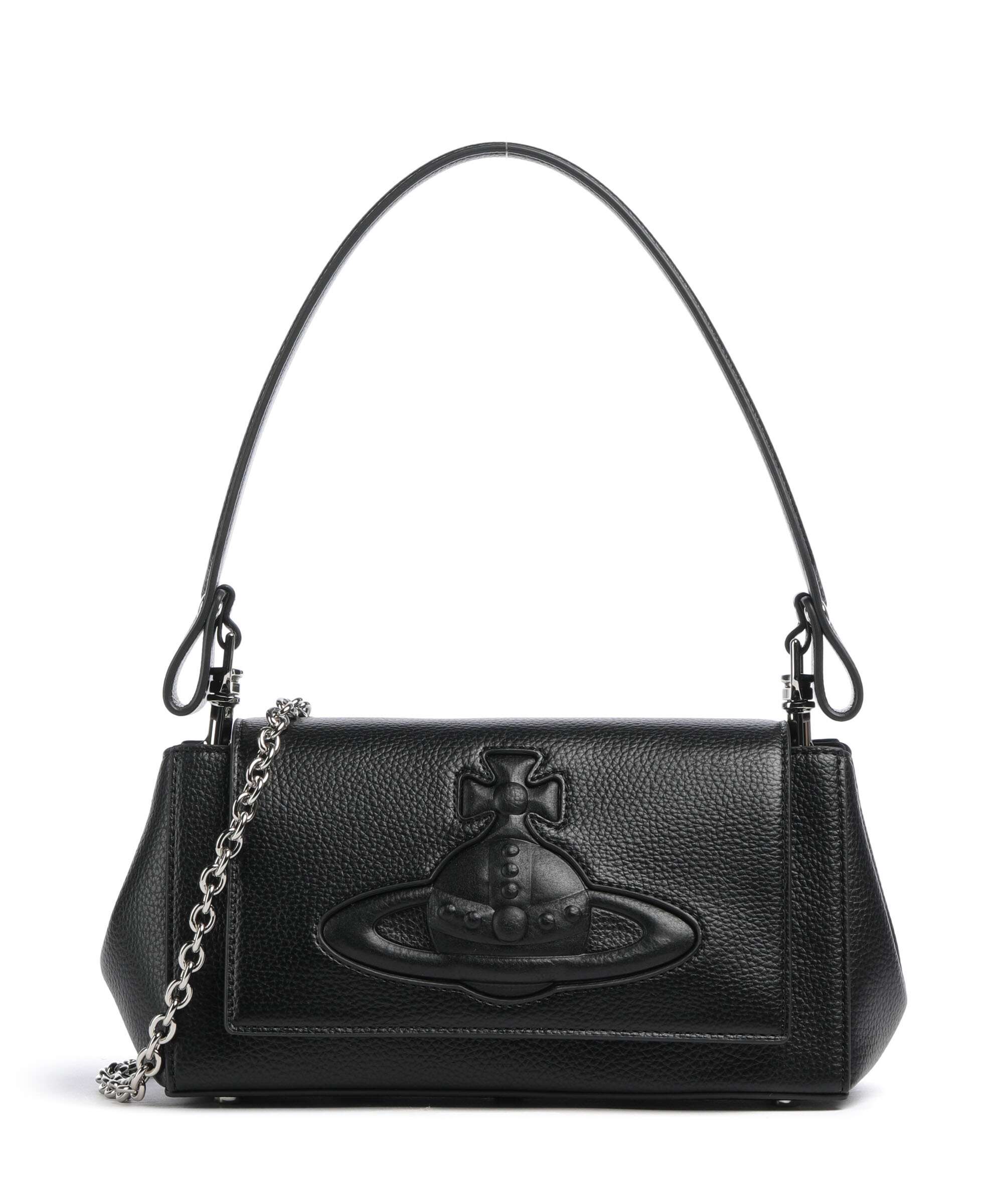 Vivienne Westwood Hazel Grain Medium Schoudertas black