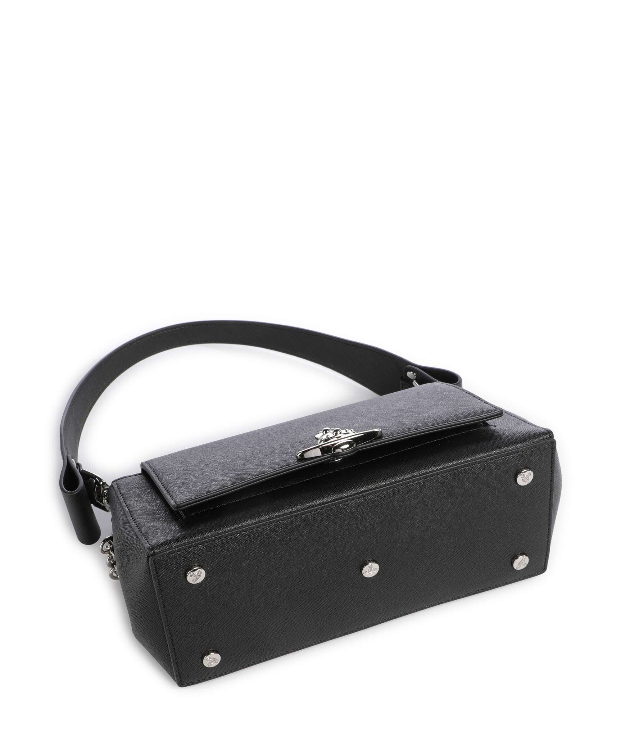 Vivienne Westwood Hazel Saffiano Plain Medium Schoudertas black - Image 4