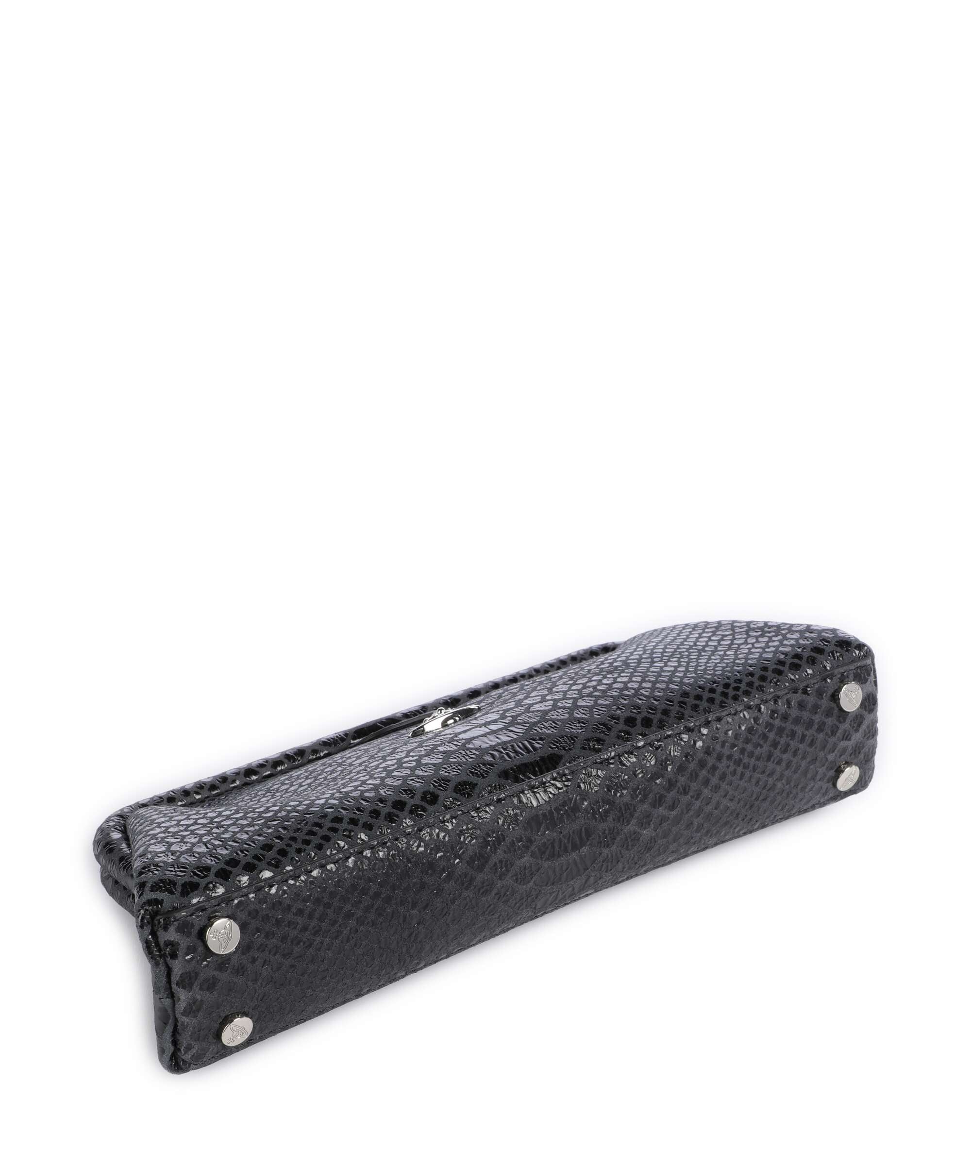 Vivienne Westwood Jane Snake Effect Schoudertas dark grey - Image 4