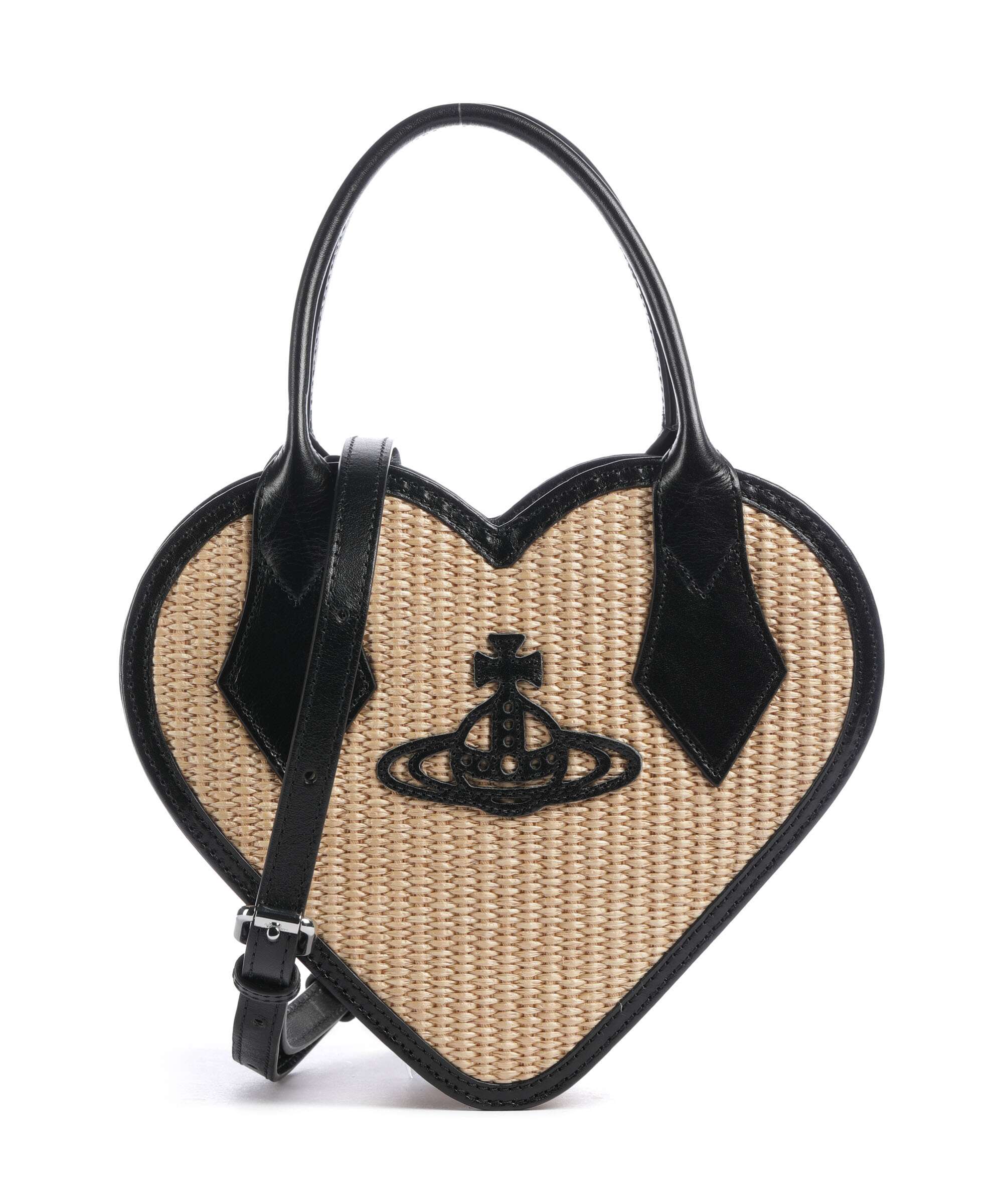 Vivienne Westwood Josephine Heart Handtas natural