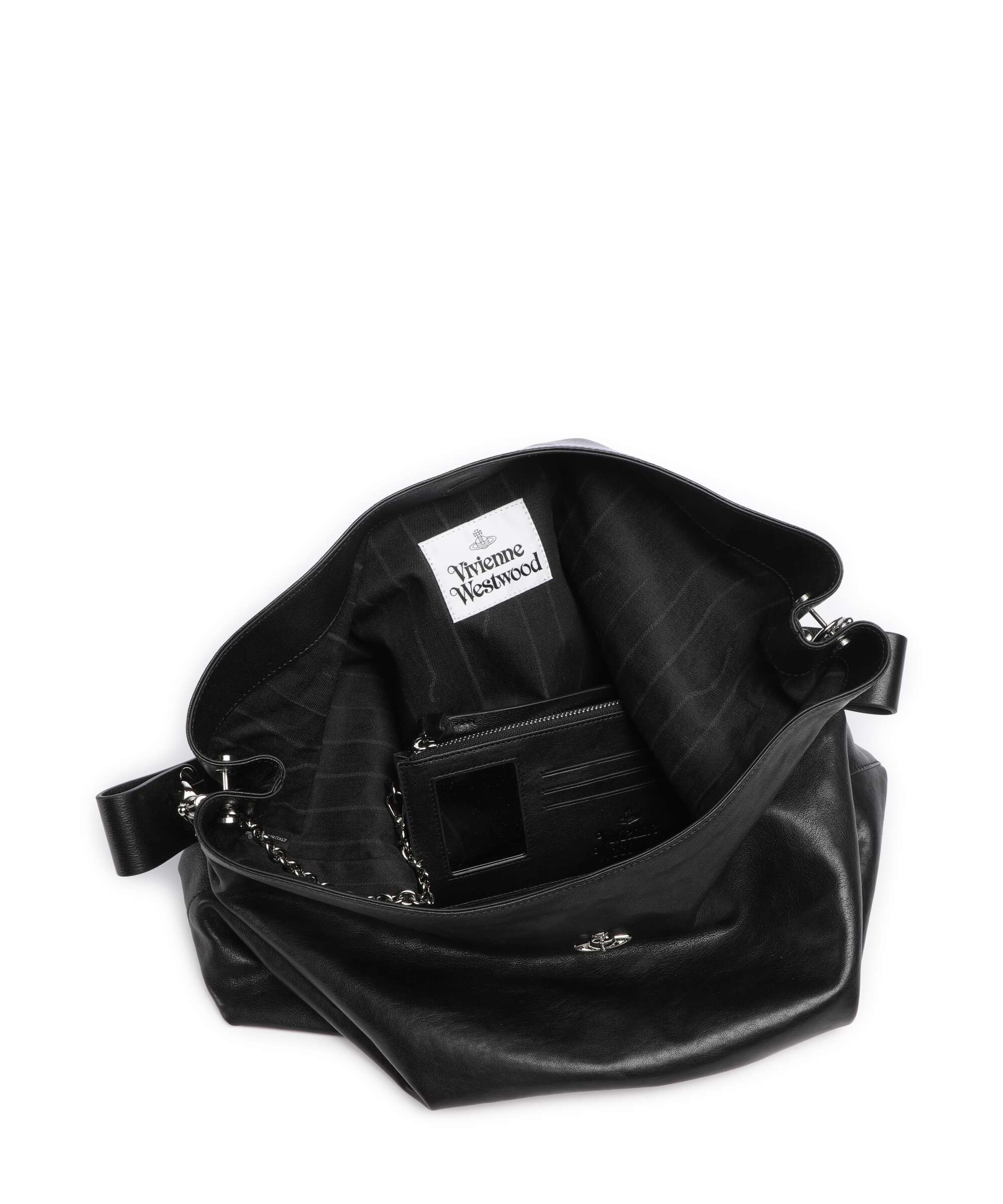 Vivienne Westwood Lottie Supple Large Hobo tas black - Image 6