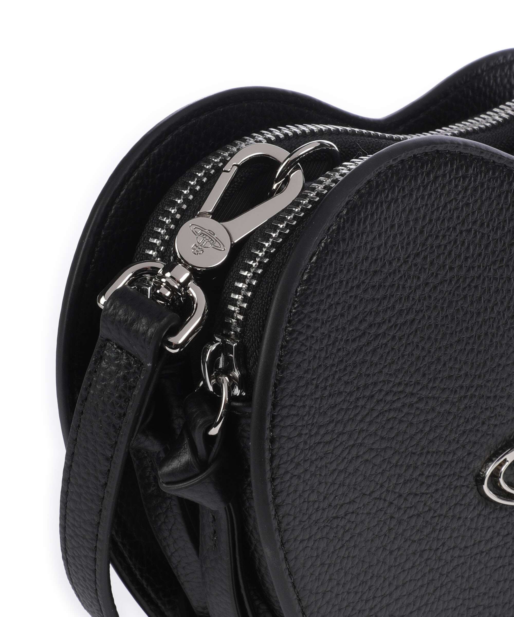 Vivienne Westwood Louise Heart Grain Crossbody tas black - Image 4