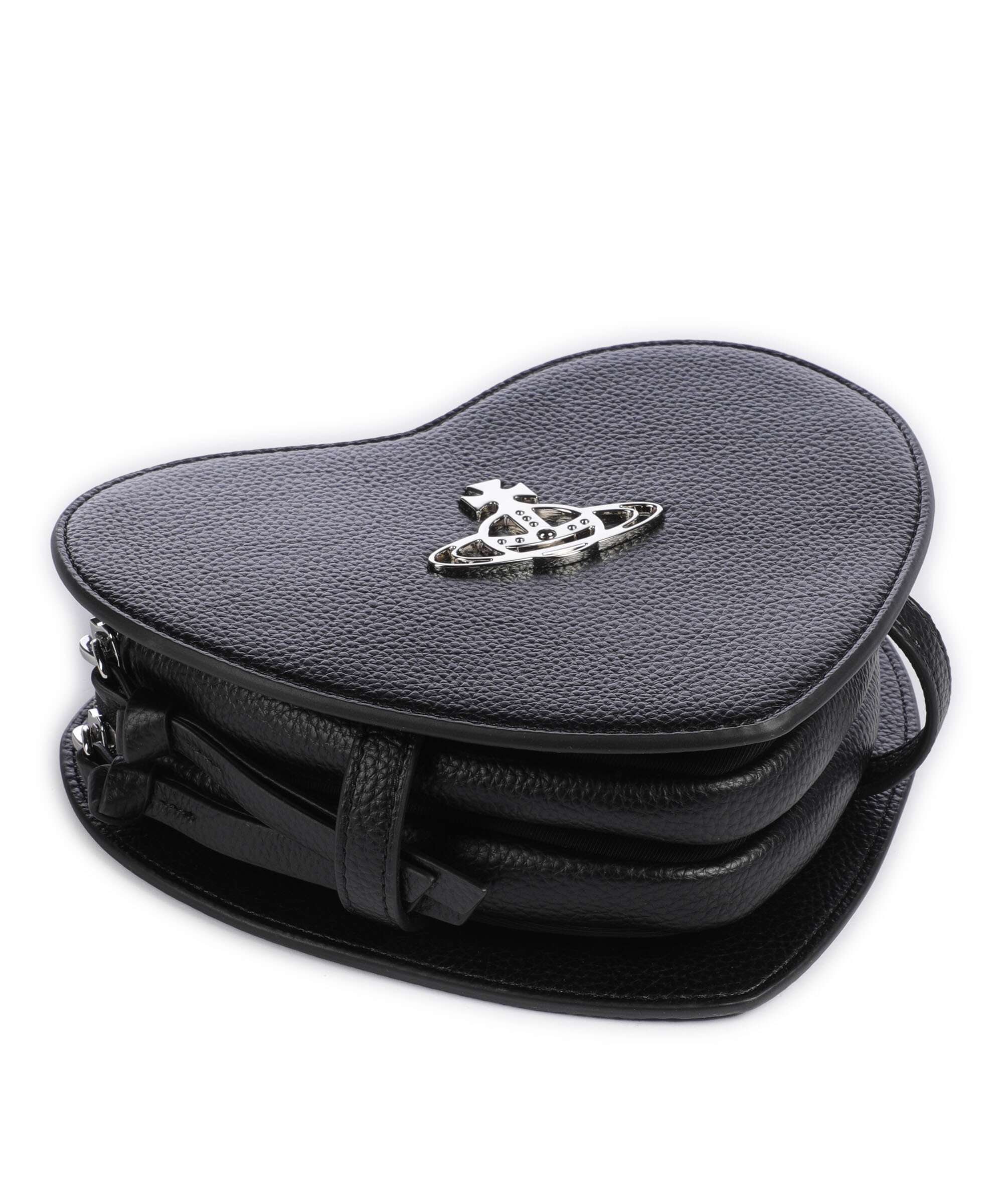 Vivienne Westwood Louise Heart Grain Crossbody tas black - Image 5