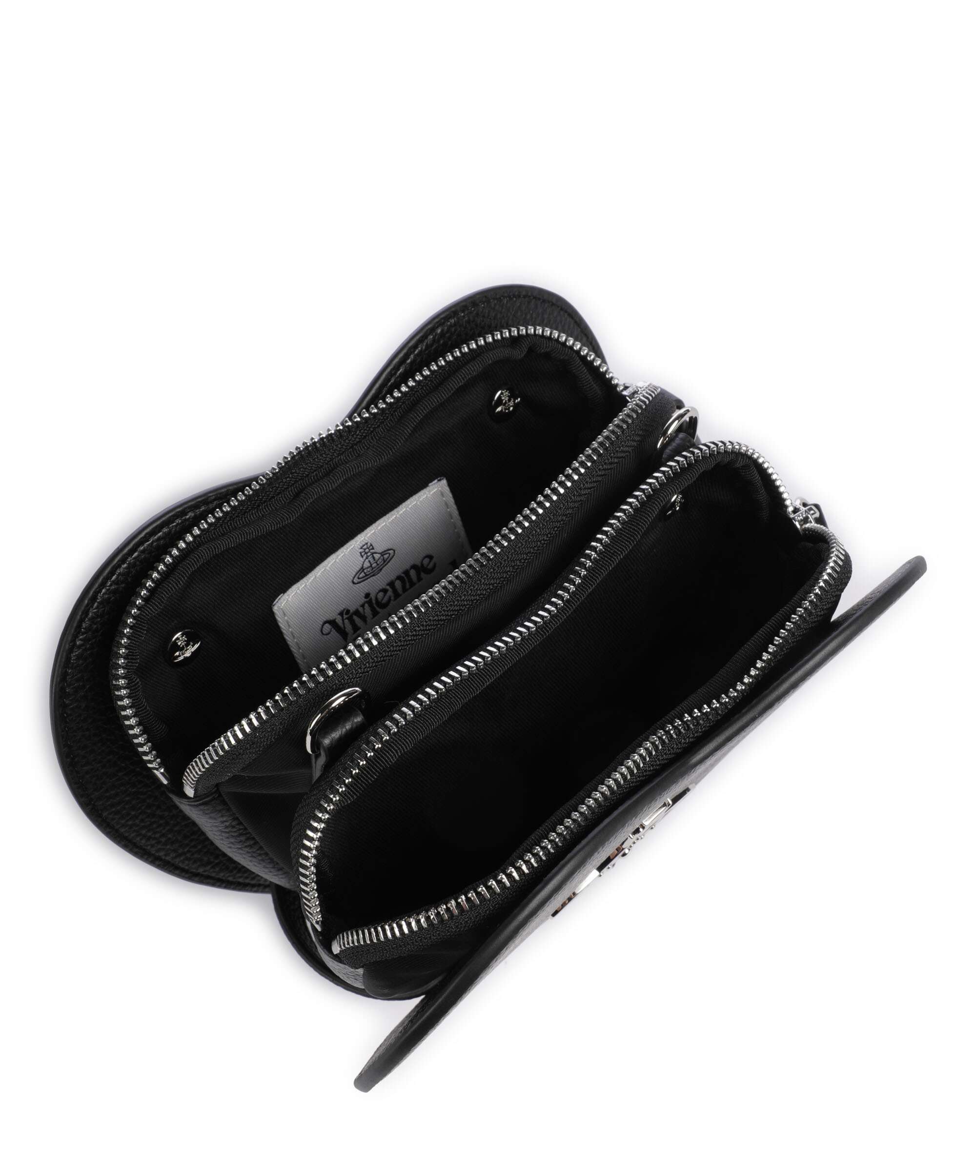 Vivienne Westwood Louise Heart Grain Crossbody tas black - Image 6