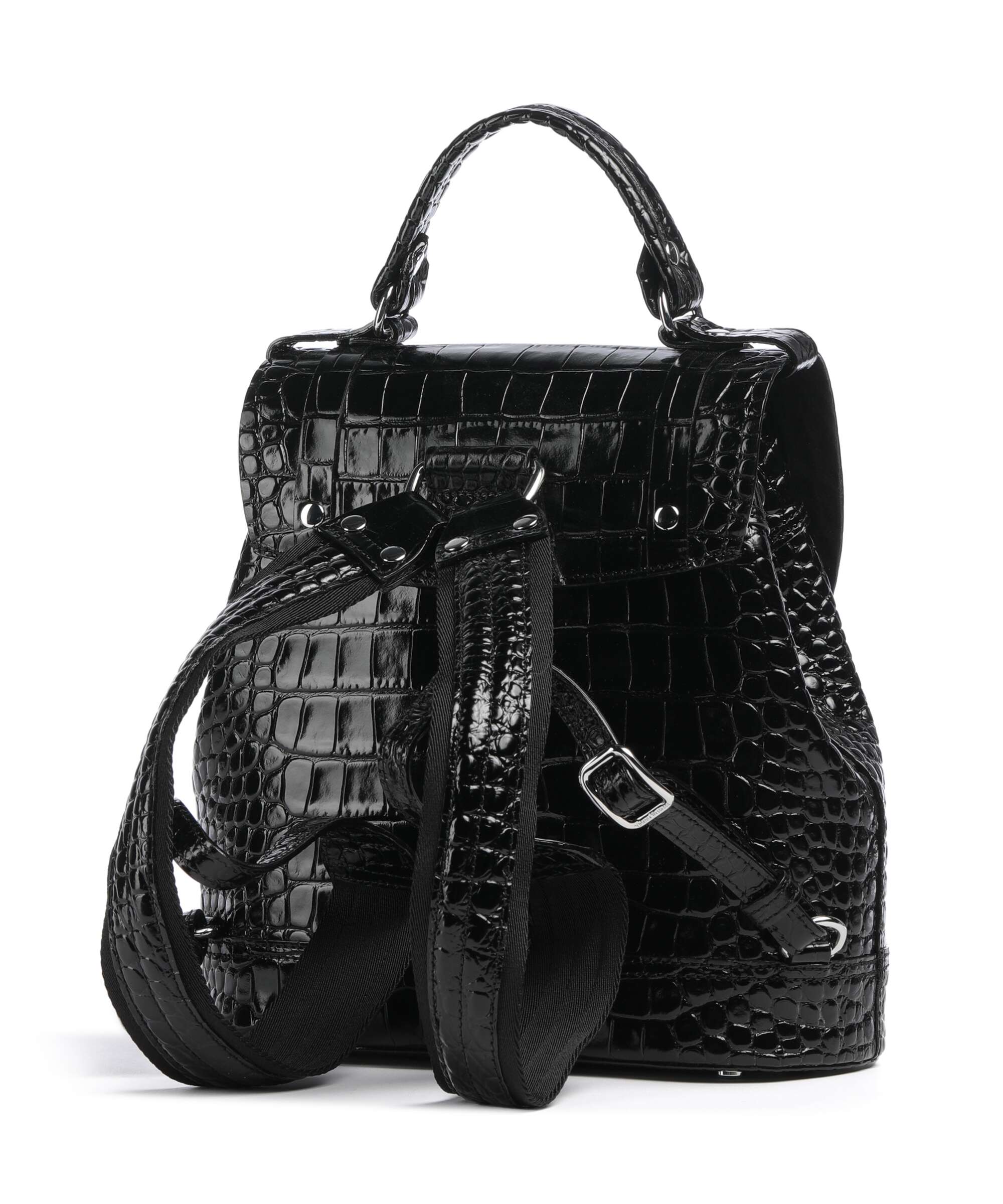 Vivienne Westwood Max Embossed Croc Small Rugzak black - Image 2