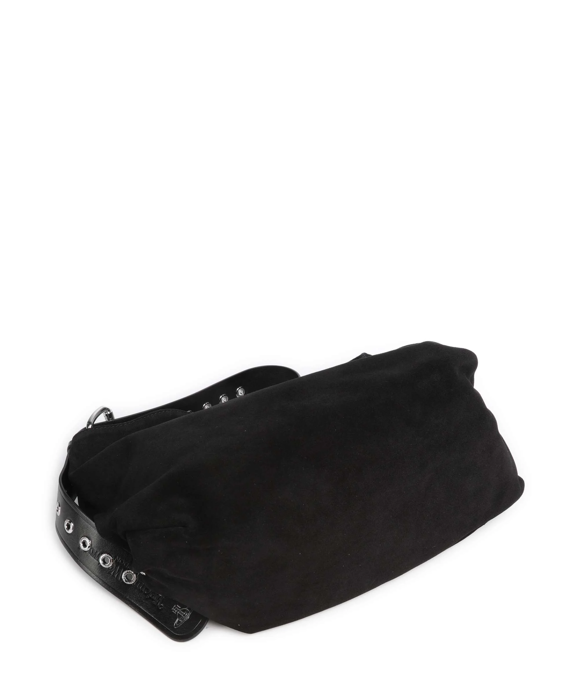 Vivienne Westwood Maxime Suede Medium Hobo tas black - Image 4