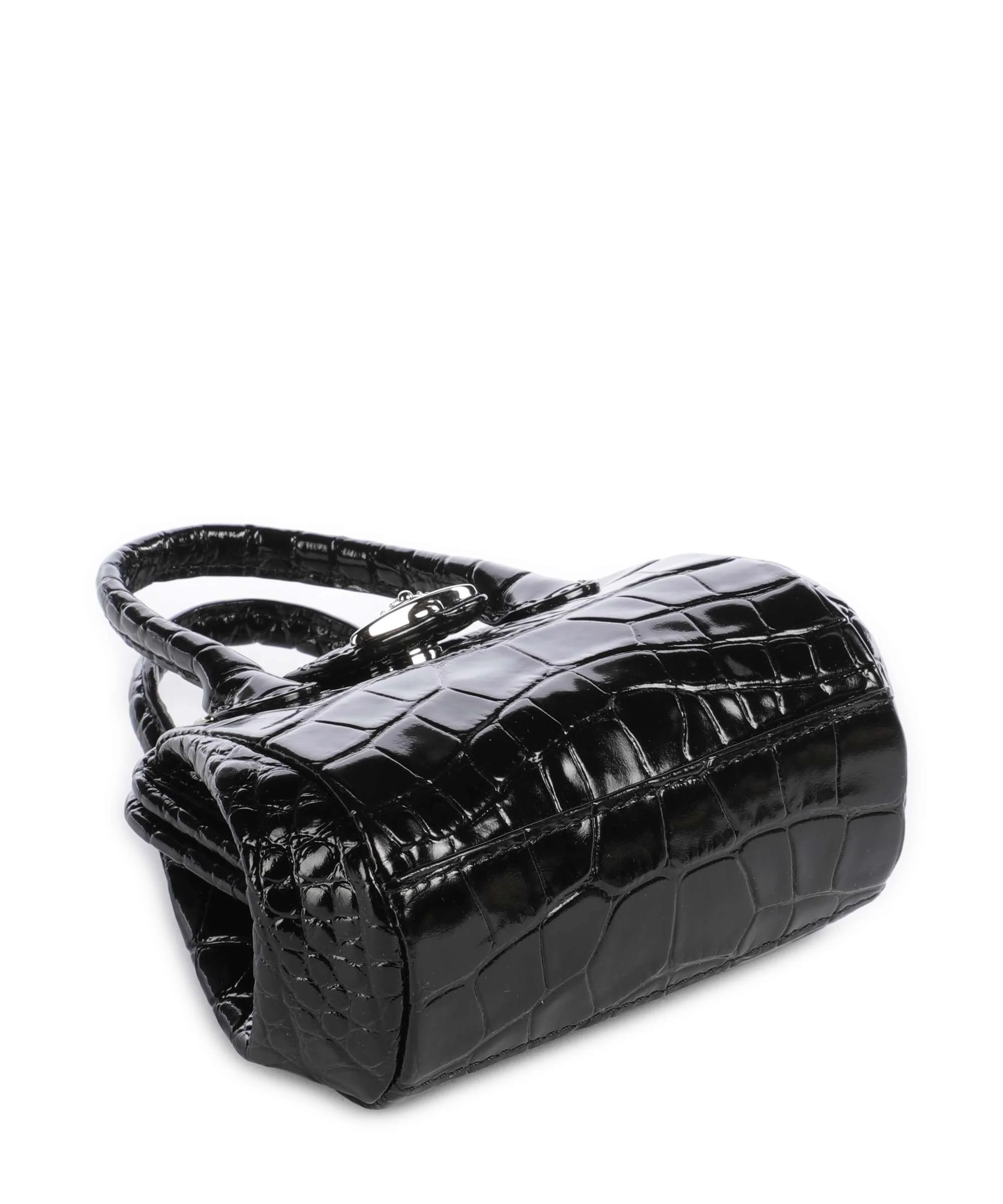 Vivienne Westwood Pamela Embossed Croc Mini Crossbody tas black - Image 4
