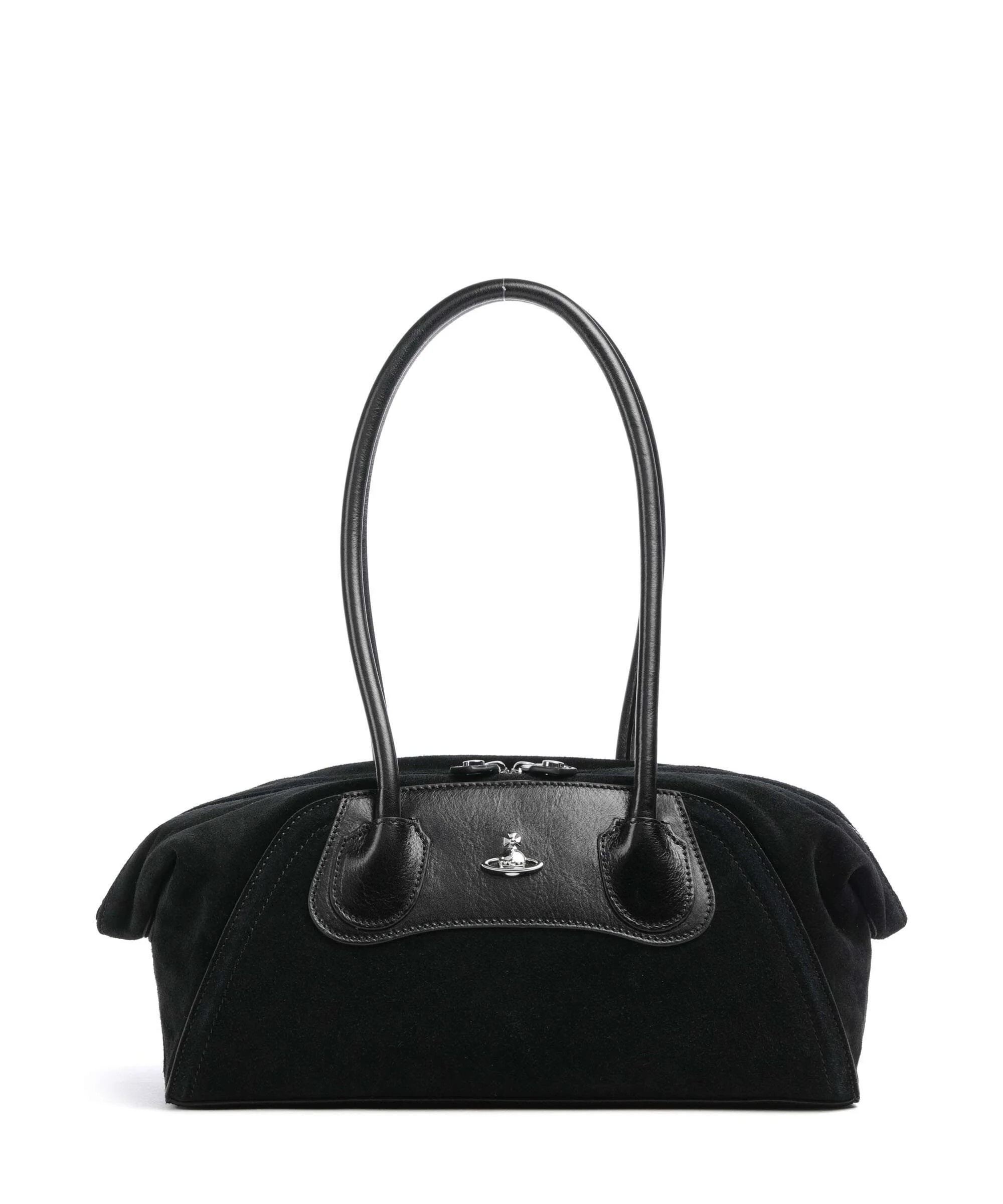 Vivienne Westwood Shirley Suede Small Schoudertas black