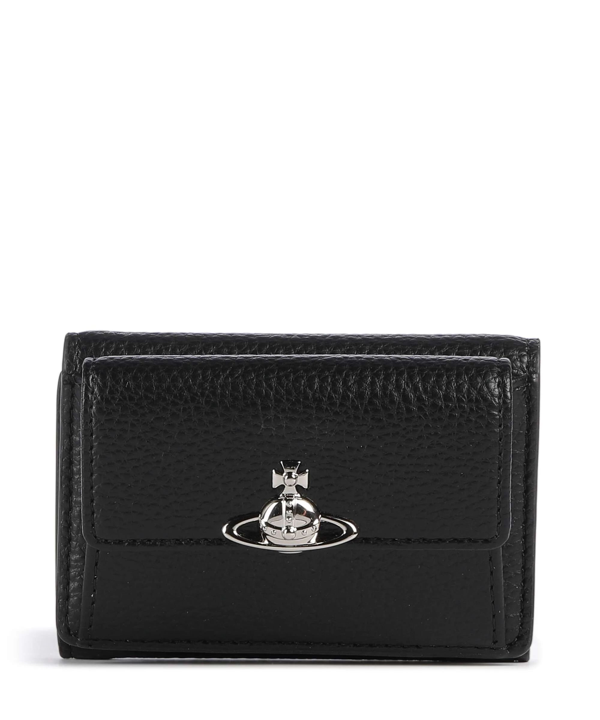 Vivienne Westwood Small Flap Grain Portemonnee black