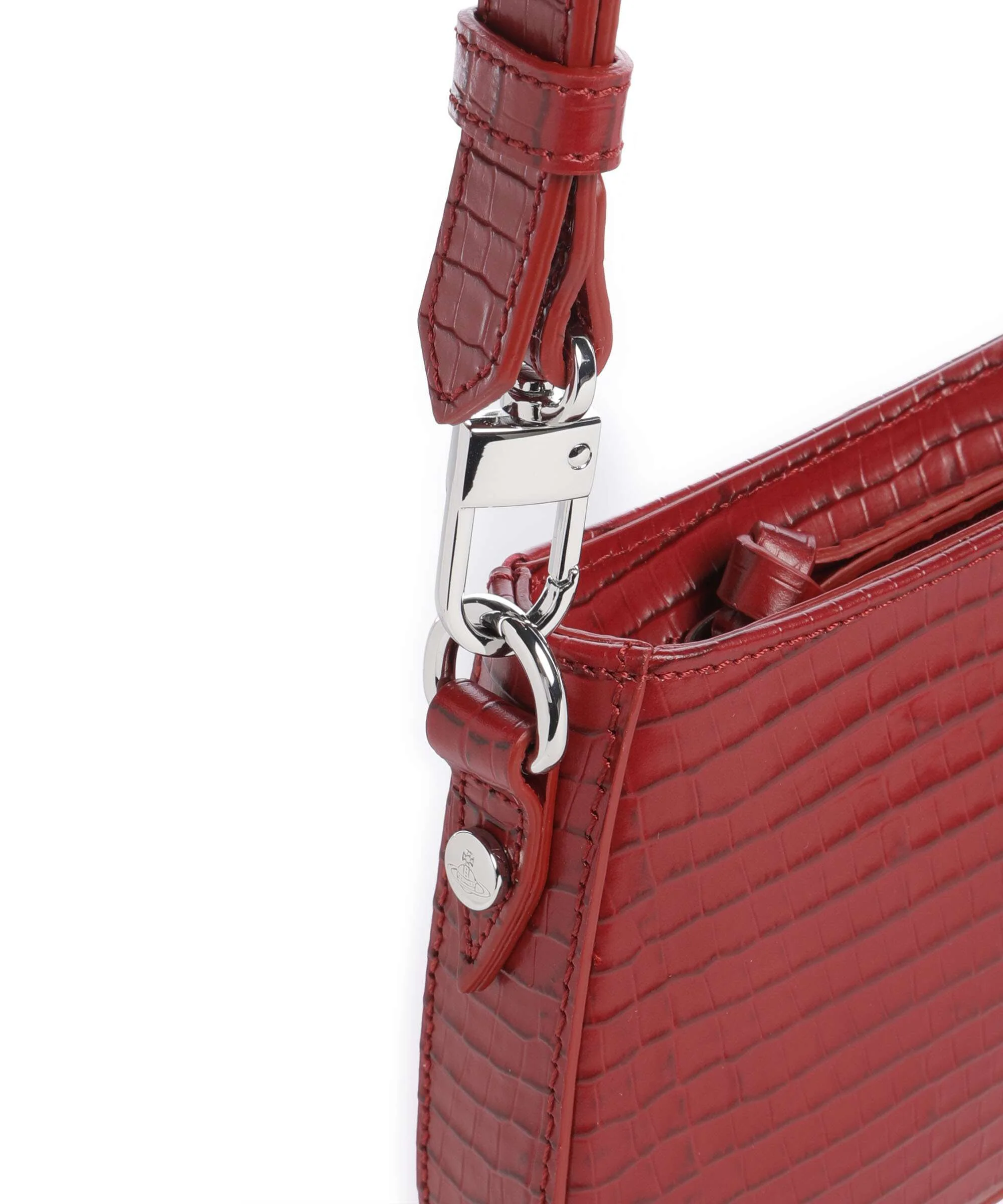 Vivienne Westwood Tasha Embossed Croc Mini Schoudertas red - Image 4