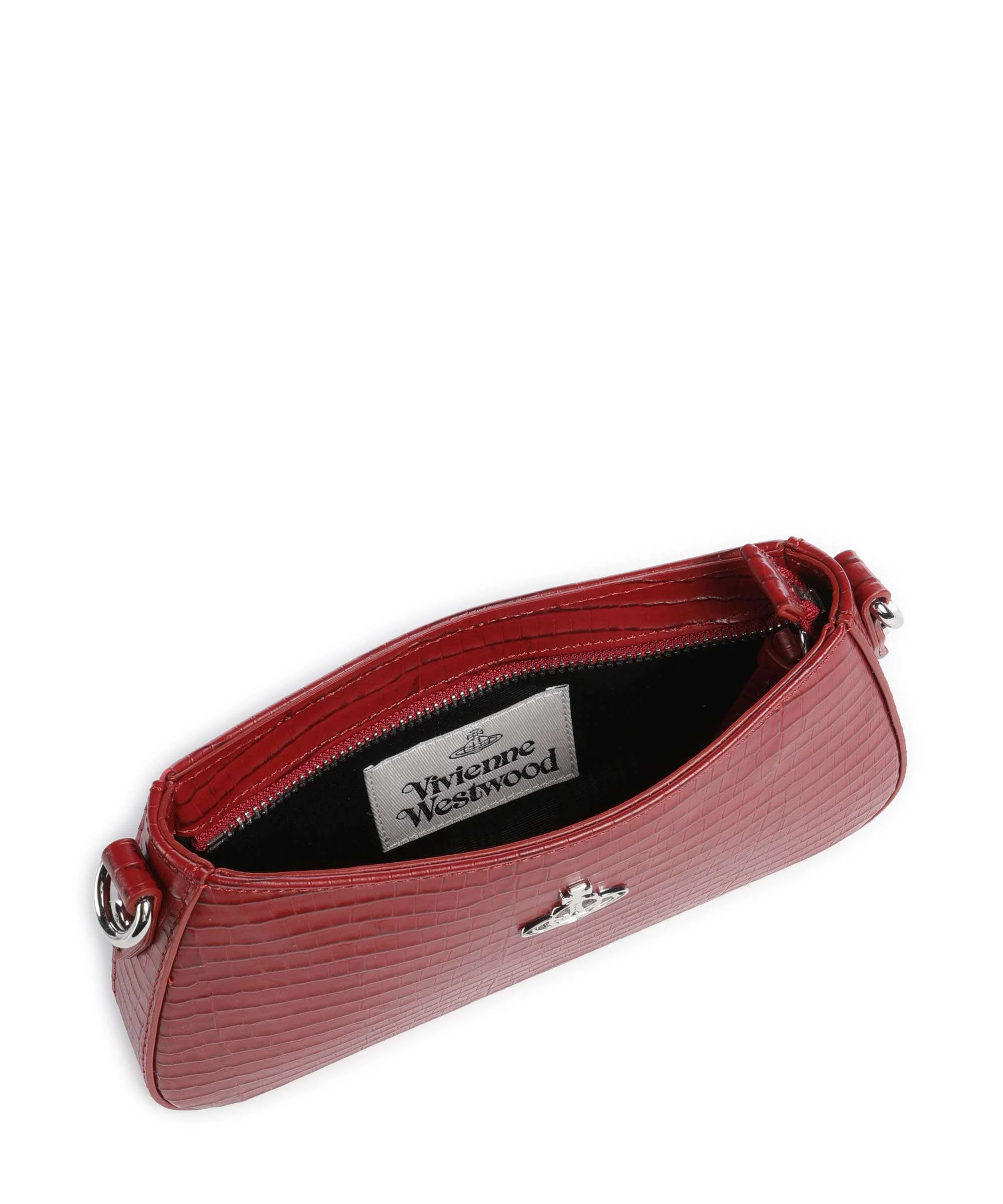 Vivienne Westwood Tasha Embossed Croc Mini Schoudertas red - Image 6
