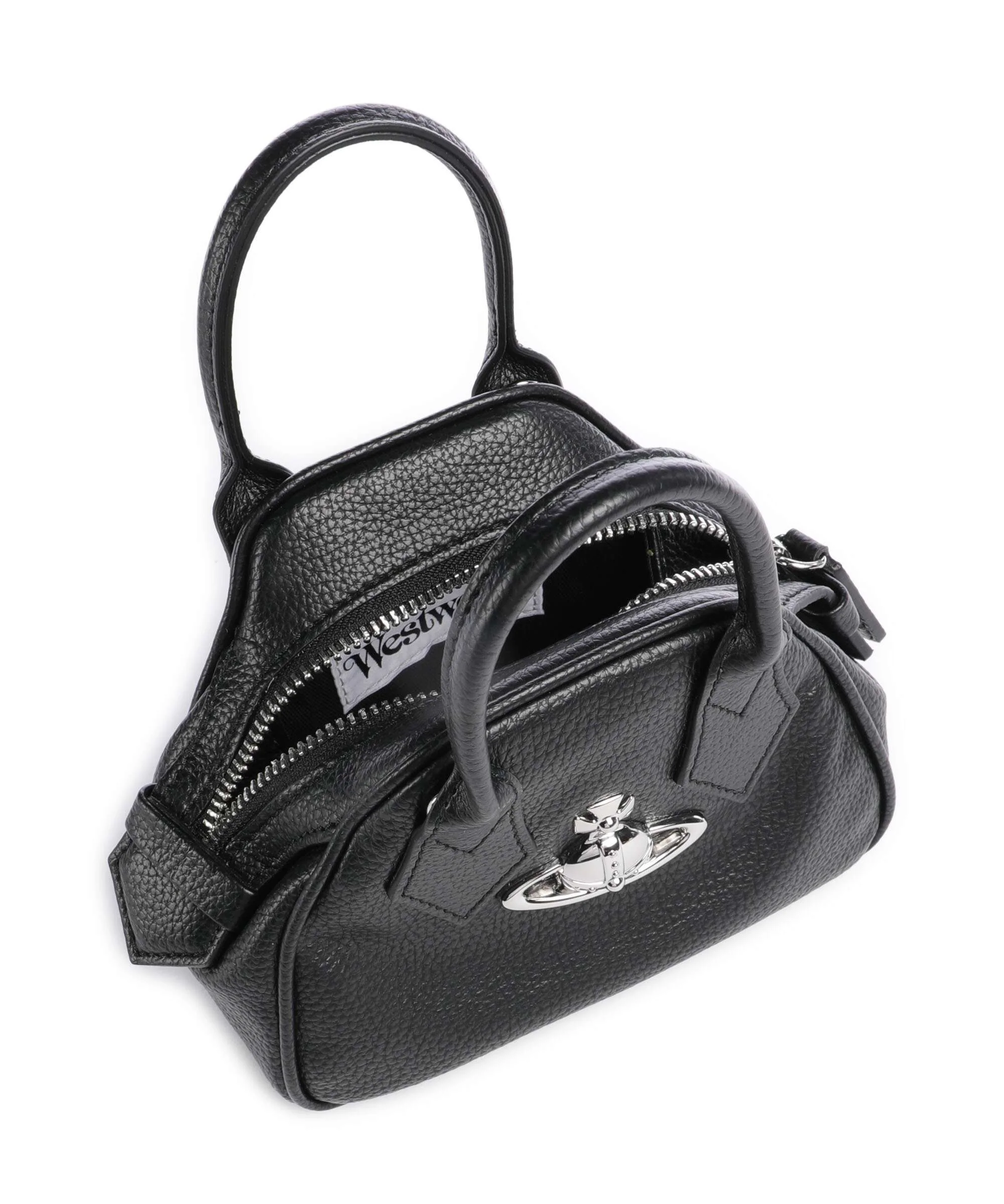 Vivienne Westwood Yasmine Grain Mini Crossbody tas black - Image 6