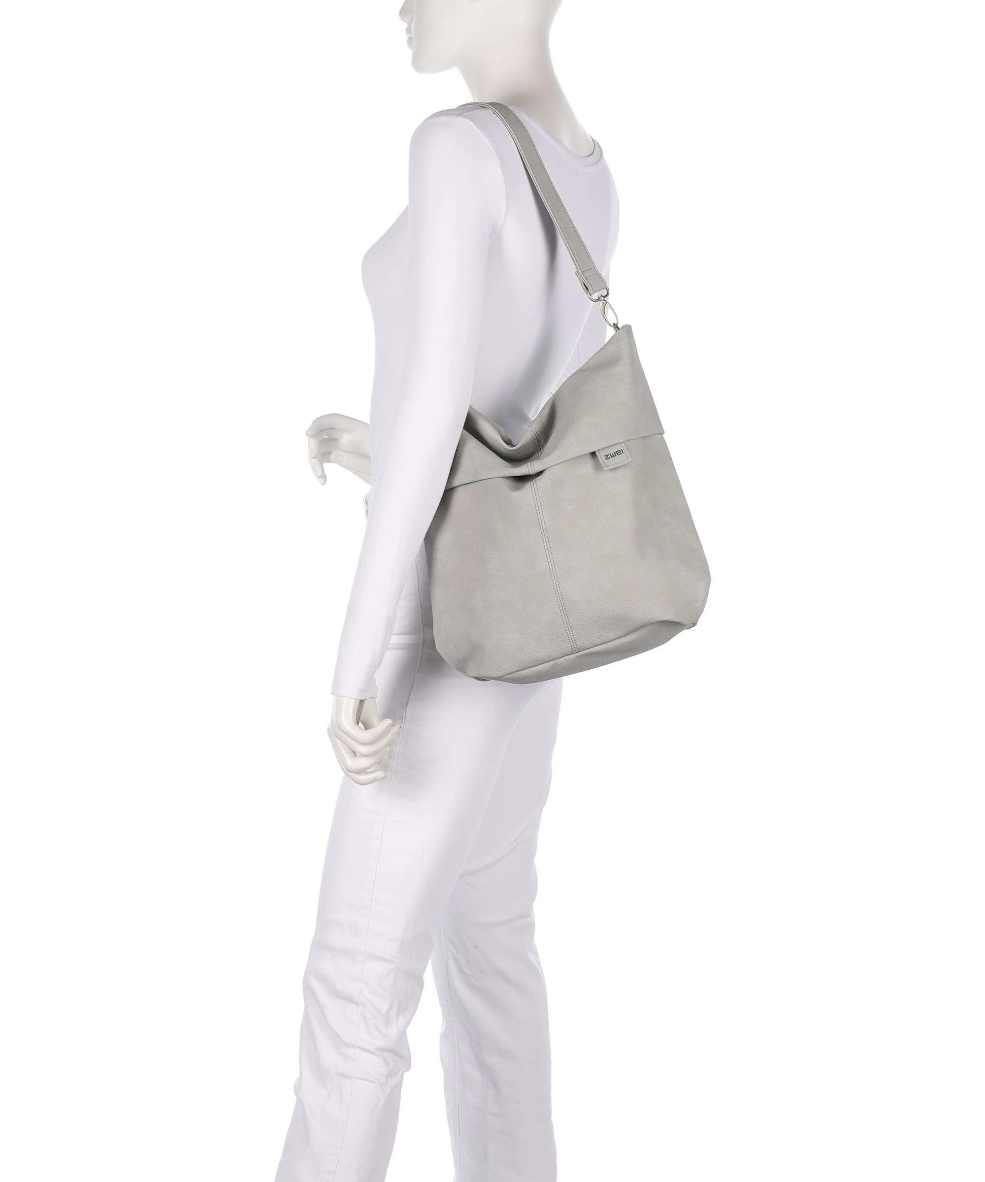 Zwei Mademoiselle.M M12 Hobo tas nubuk ice - Image 3
